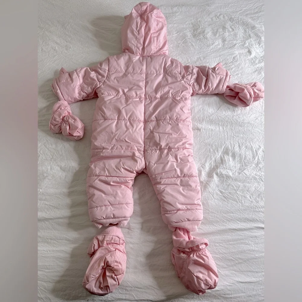 Children’s Place light pink warm snowsuit size 9-12 months